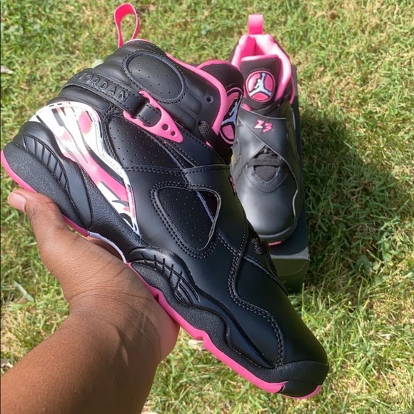 black and pink retro 8